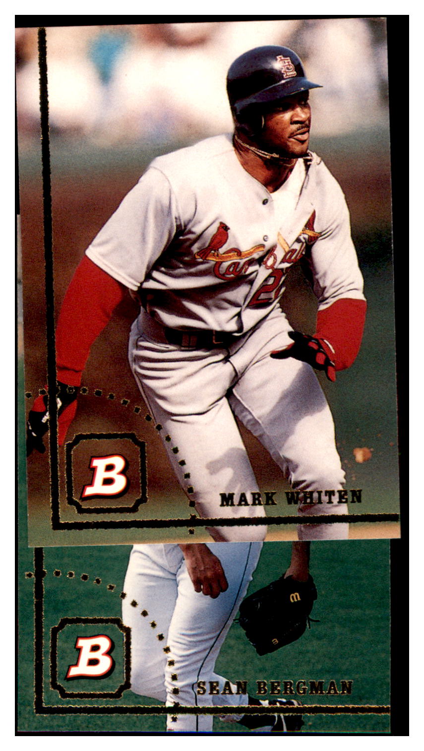 1994 Bowman Mark Whiten   St. Louis Cardinals Baseball Card BOWV3 simple Xclusive Collectibles
