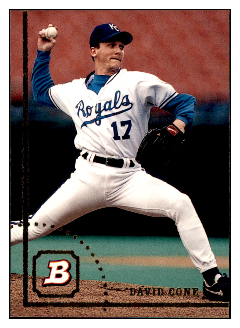 1994 Bowman David Cone Kansas City Royals Baseball Card BOWV3