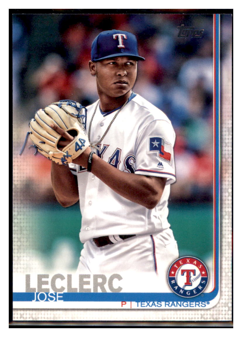 2019 Topps Jose Leclerc Texas Rangers Baseball Card NMBU1 simple Xclusive Collectibles