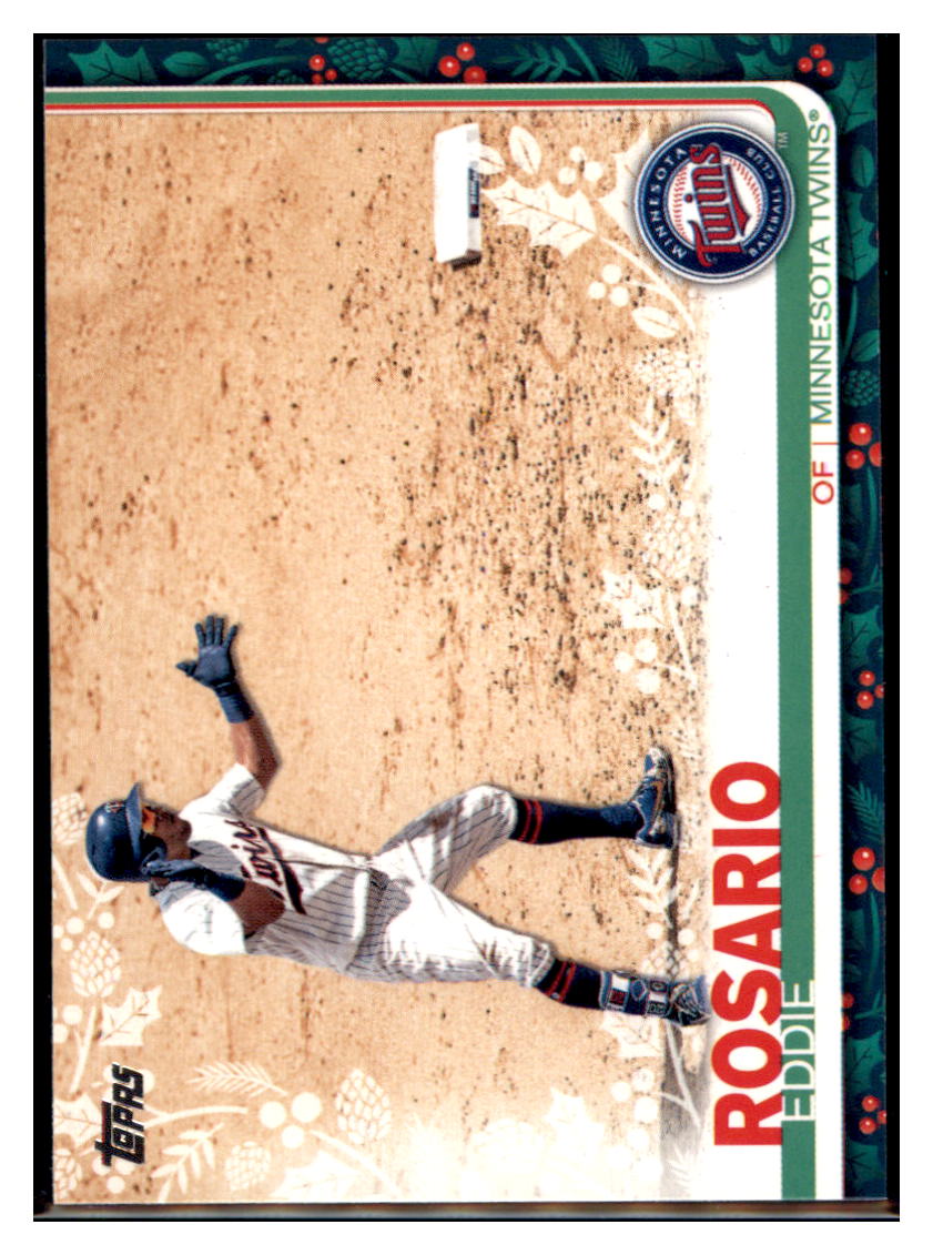 2019 Topps Holiday 
 Eddie Rosario Minnesota Twins Baseball Card NMBU1 simple Xclusive Collectibles