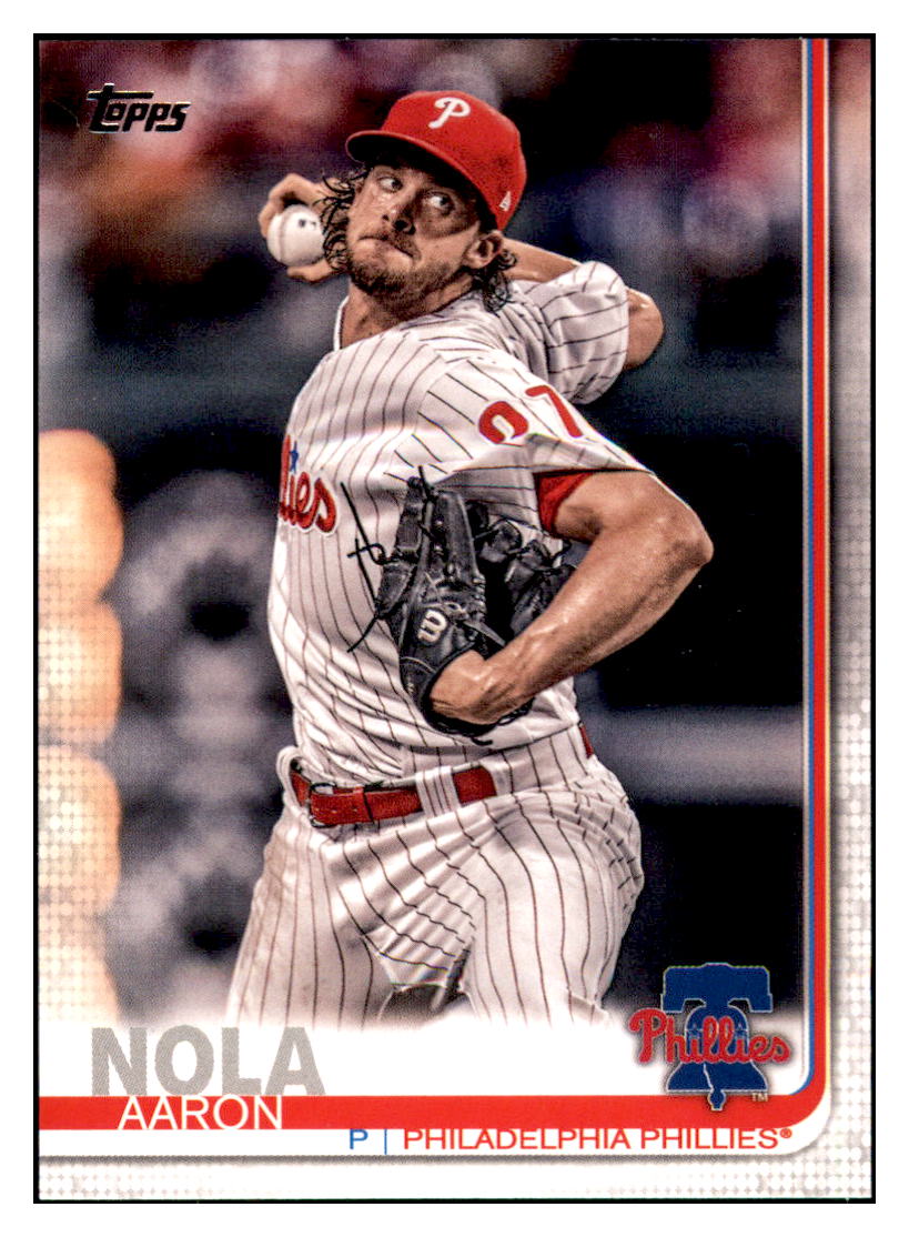 2019 Topps Aaron Nola Philadelphia Phillies Baseball Card NMBU1_1b simple Xclusive Collectibles