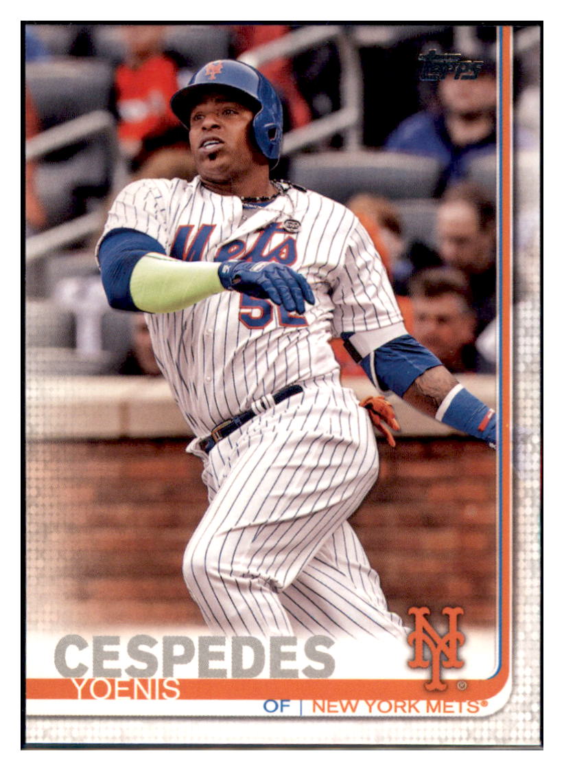 2019 Topps Yoenis
 Cespedes New York Mets Baseball Card NMBU1 simple Xclusive Collectibles
