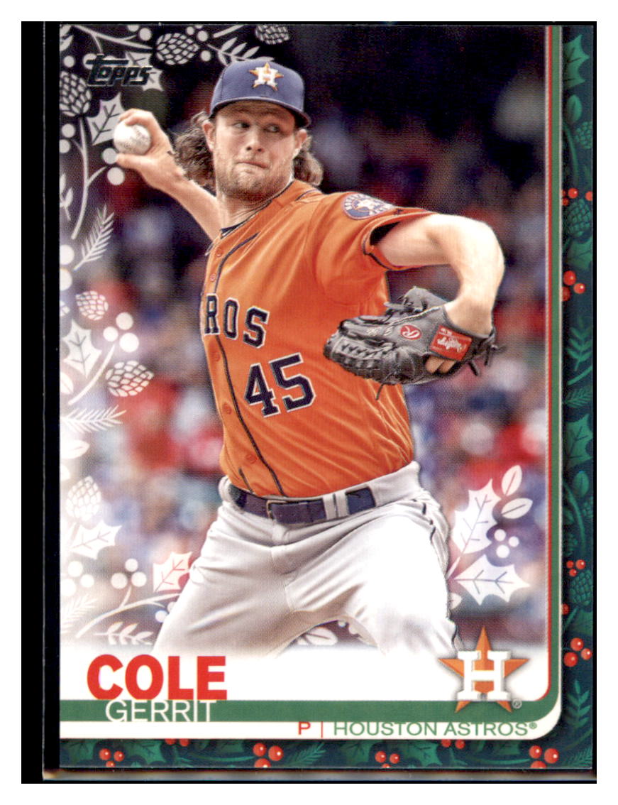 2019 Topps Holiday Gerrit Cole Houston Astros Baseball Card NMBU1 simple Xclusive Collectibles