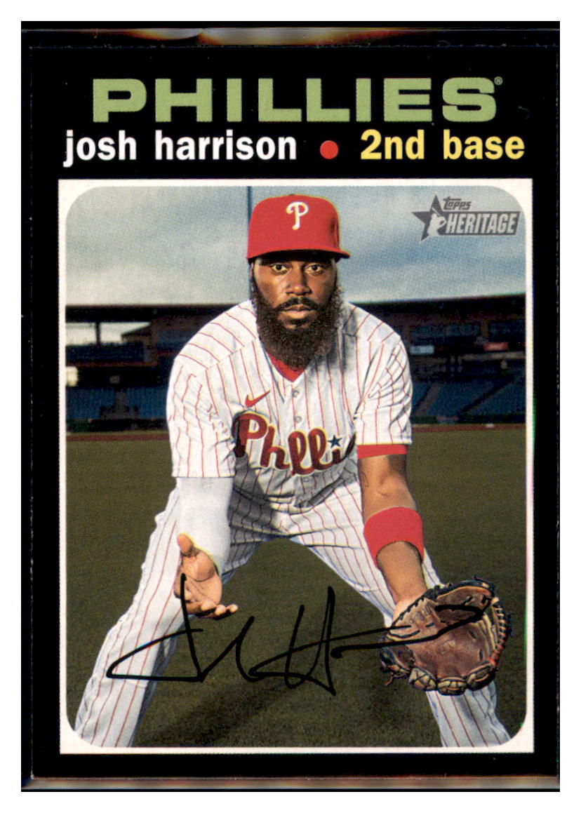 2020 Topps Heritage Josh
Harrison Philadelphia Phillies Baseball Card NMBU1 simple Xclusive Collectibles