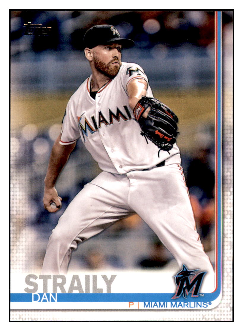 2019 Topps Dan Straily Miami Marlins Baseball Card NMBU1 simple Xclusive Collectibles