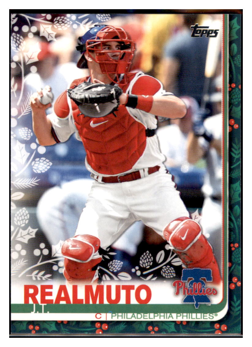 2019 Topps Holiday J.T.
Realmuto Philadelphia Phillies Baseball Card NMBU1 simple Xclusive Collectibles