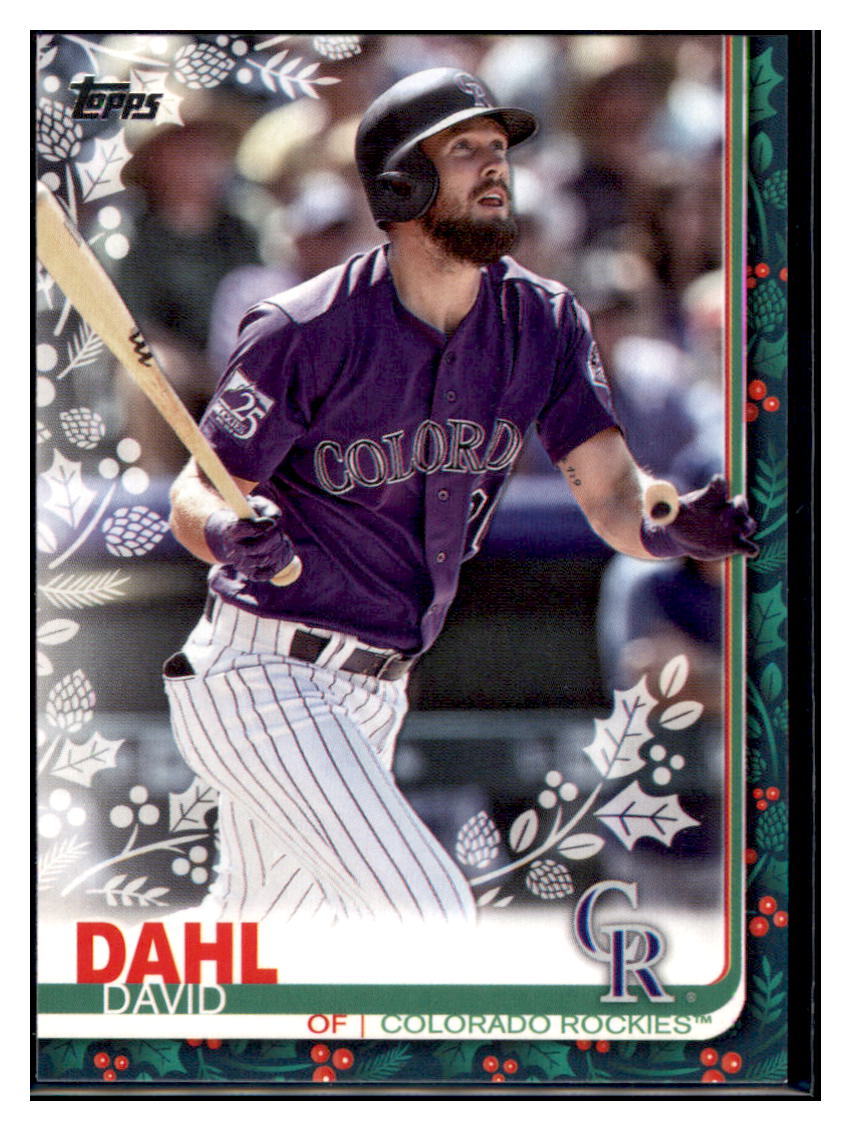 2019 Topps Holiday David
Dahl Colorado Rockies Baseball Card NMBU1 simple Xclusive Collectibles