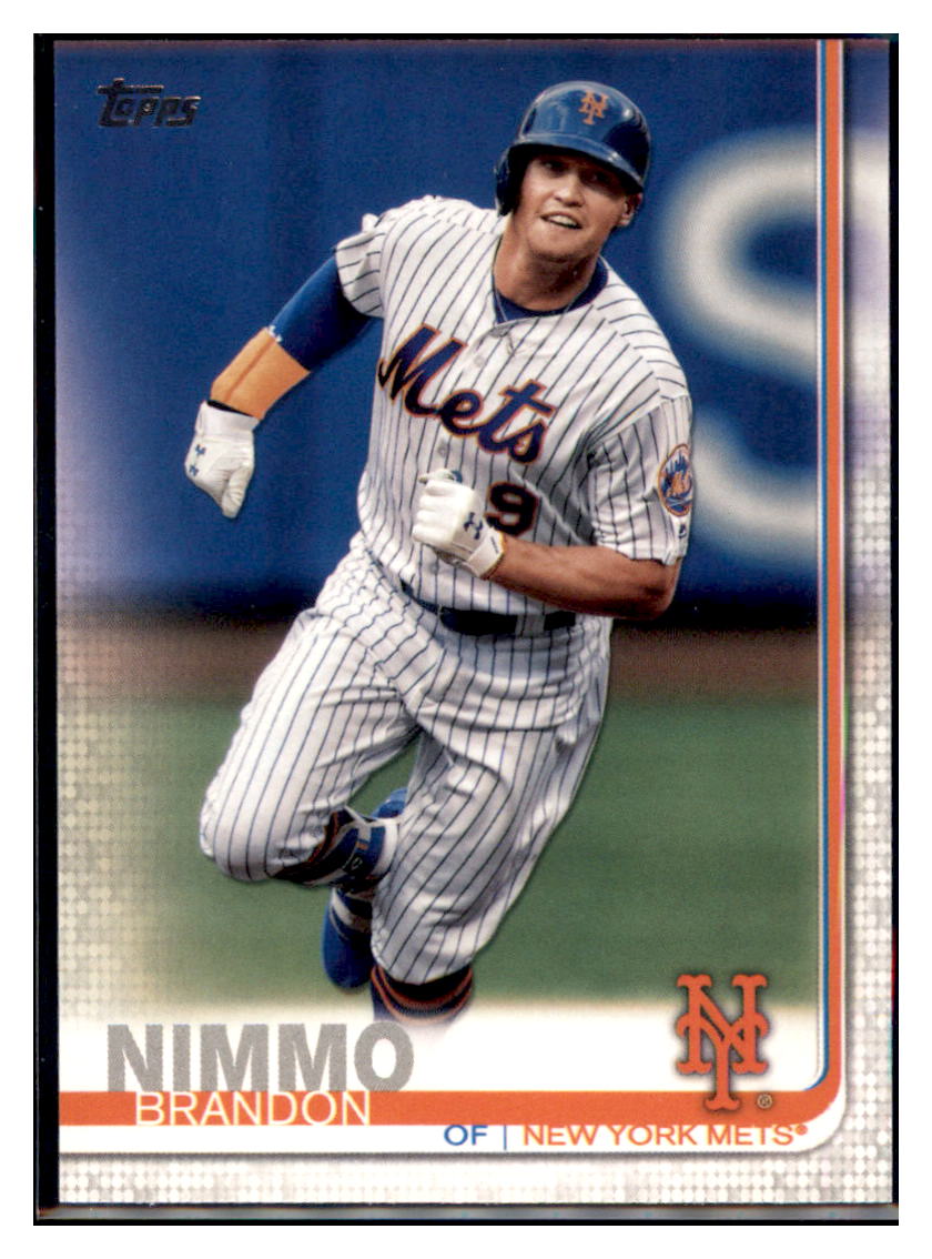 2019 Topps Brandon
 Nimmo New York Mets Baseball Card NMBU1_1b simple Xclusive Collectibles
