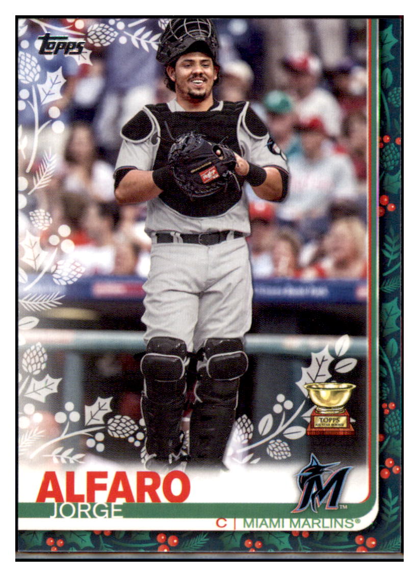2019 Topps Holiday Jorge Alfaro ASR Miami Marlins Baseball Card