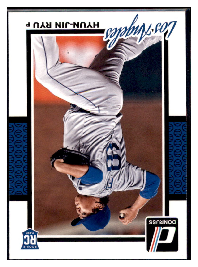 2014 Donruss Hyun-Jin Ryu Los Angeles Dodgers Baseball Card NMBU1 simple Xclusive Collectibles