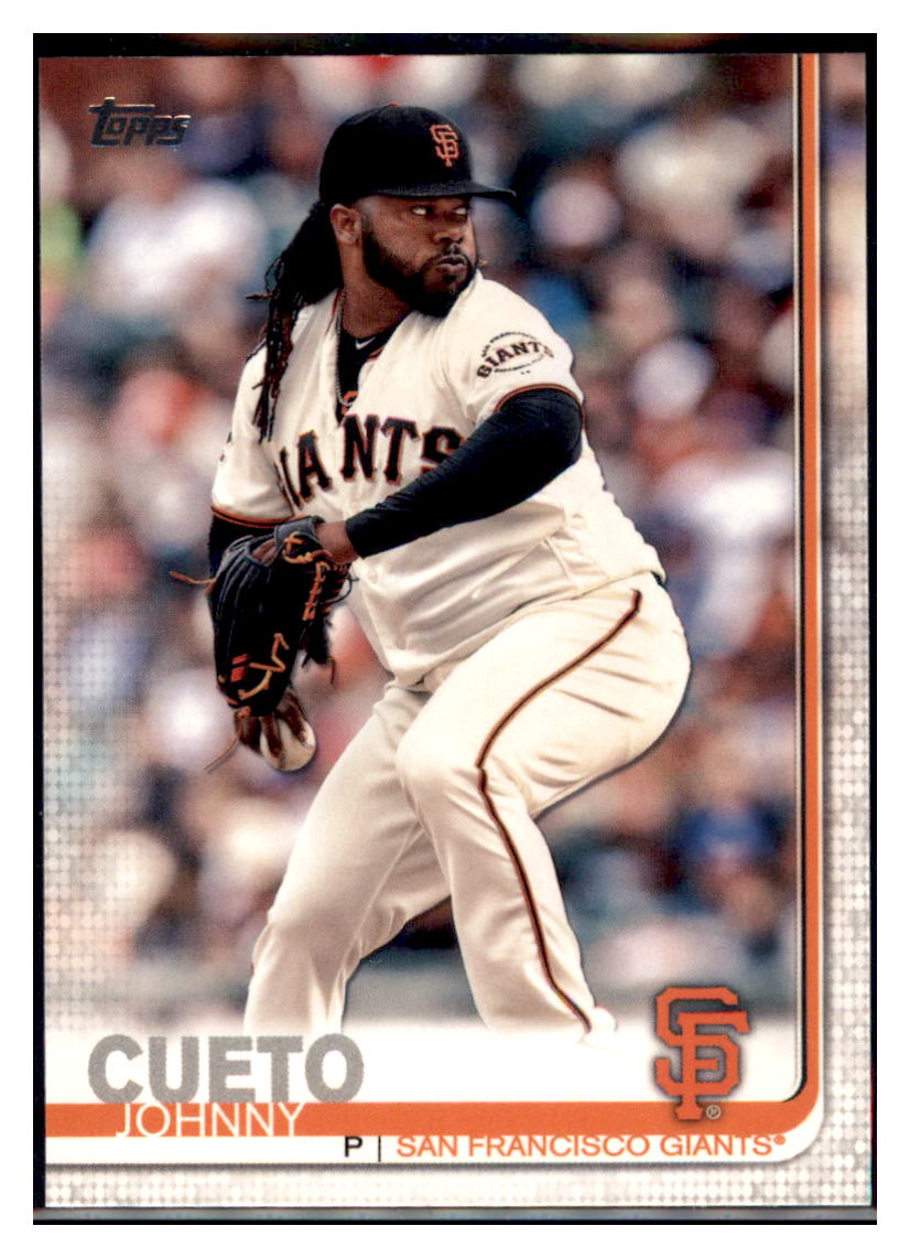 2019 Topps Johnny Cueto San Francisco Giants Baseball Card NMBU1_1b simple Xclusive Collectibles