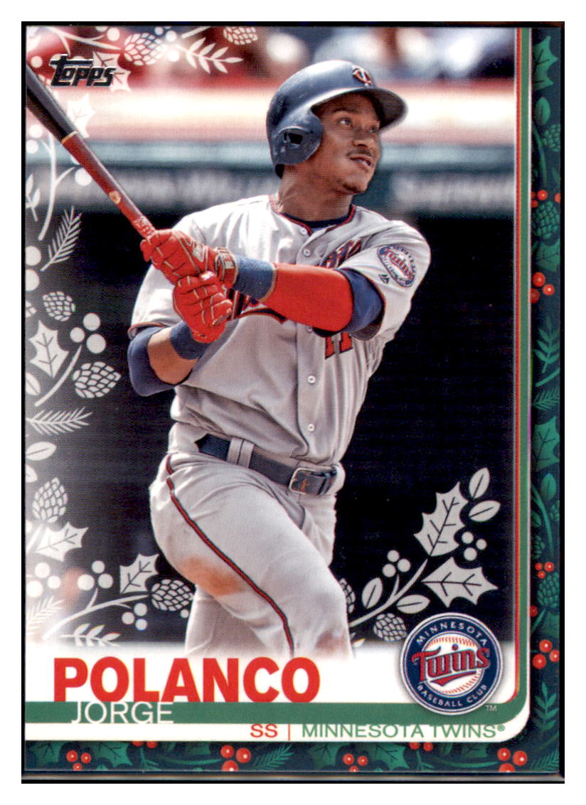 2019 Topps Holiday Jorge
 Polanco MInnesota Twins Baseball Card NMBU1 simple Xclusive Collectibles
