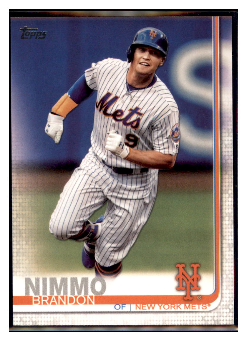 2019 Topps Brandon Nimmo New York Mets Baseball Card NMBU1 simple Xclusive Collectibles