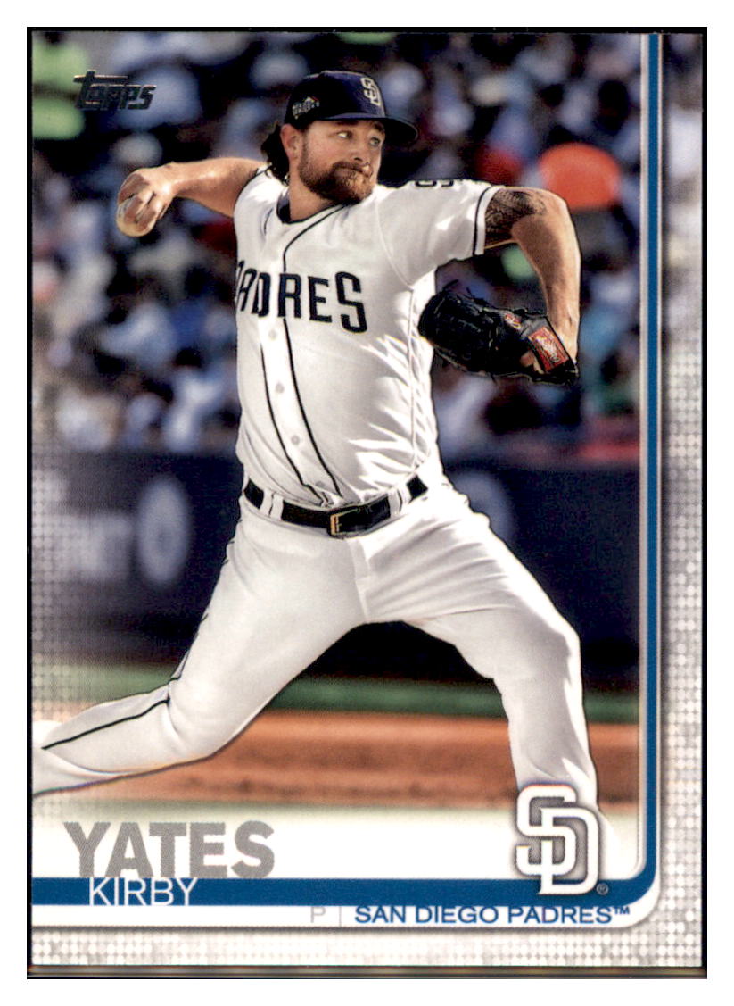 2019 Topps Kirby Yates San Diego Padres Baseball Card NMBU1 simple Xclusive Collectibles