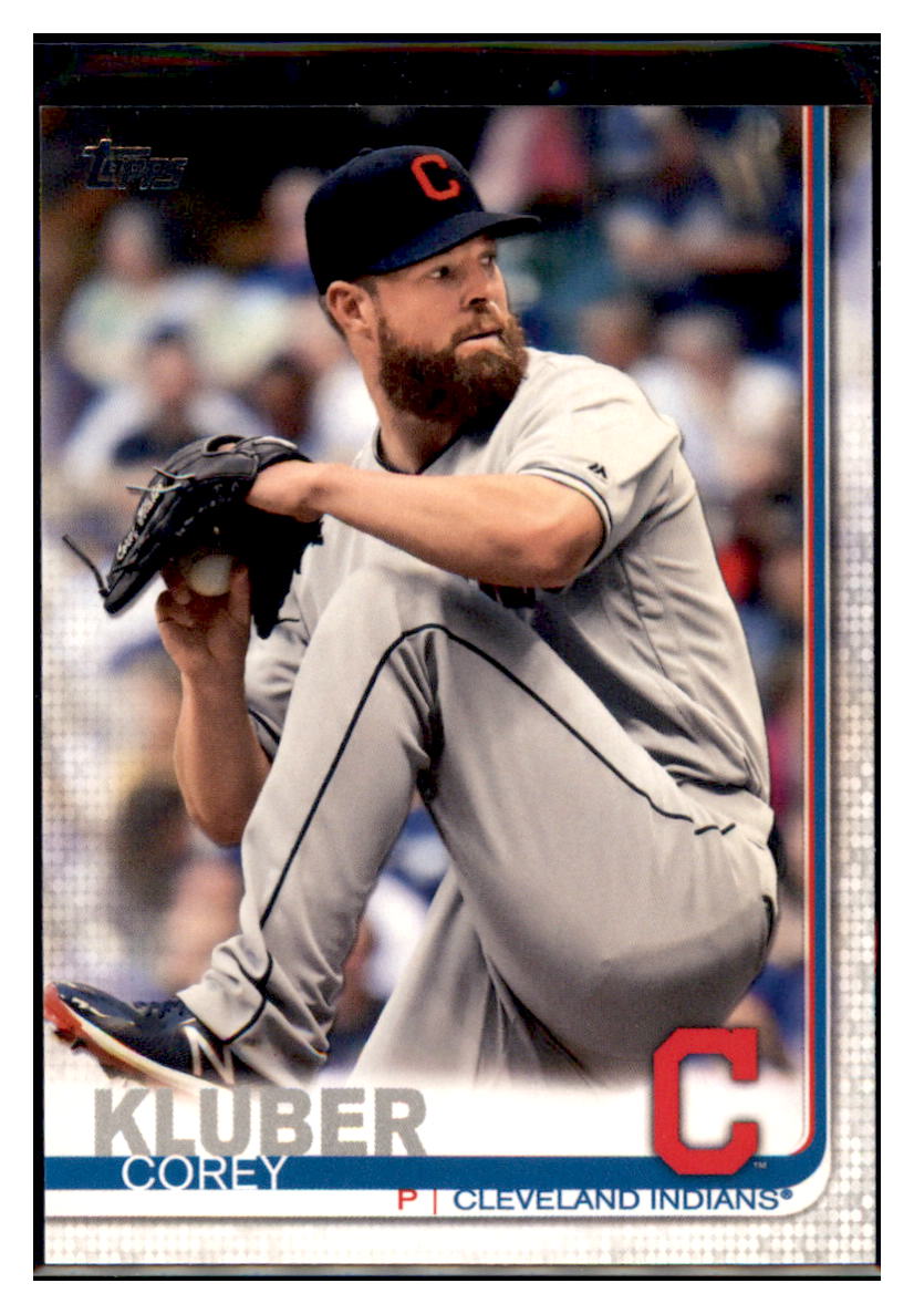 2019 Topps Corey Kluber Cleveland Indians Baseball Card NMBU1 simple Xclusive Collectibles