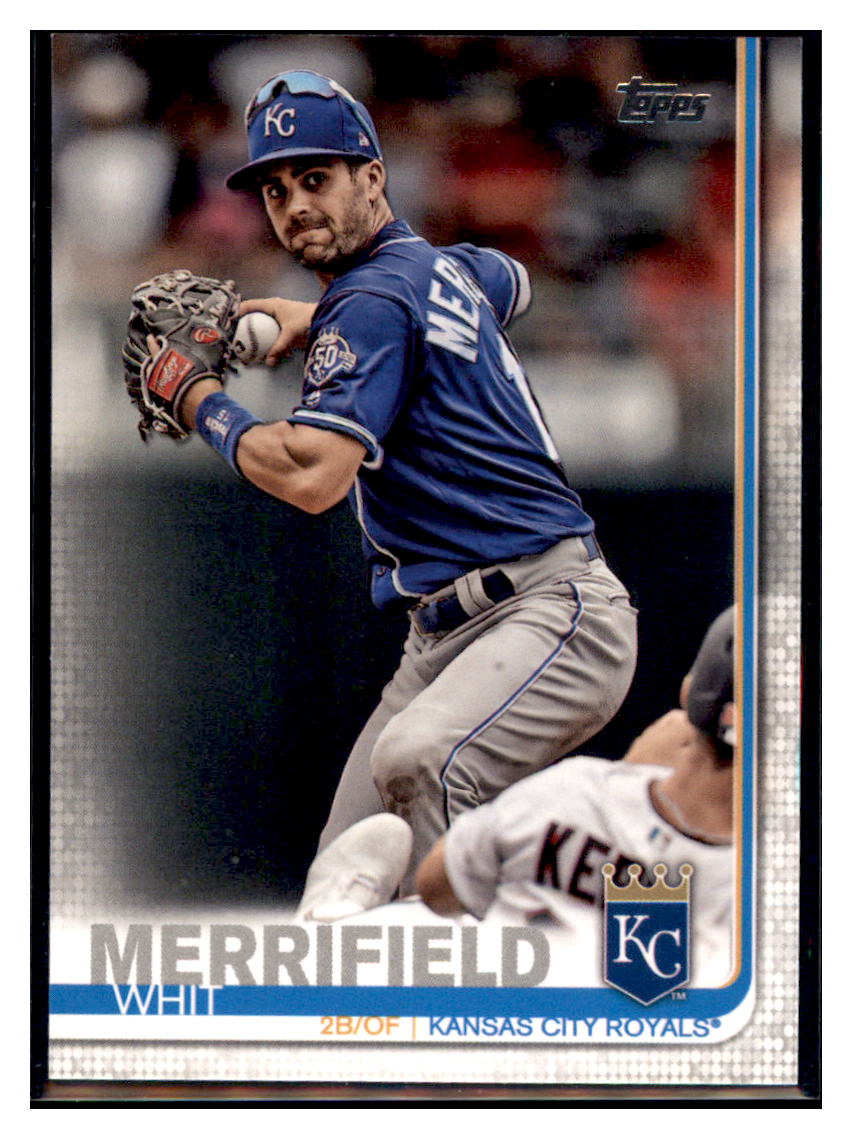2019 Topps Whit
 Merrifield Kansas City Royals Baseball Card NMBU1_1a simple Xclusive Collectibles