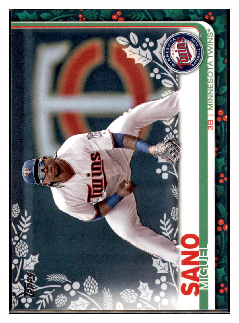 2019 Topps Holiday Miguel Sano Minnesota Twins Baseball Card NMBU1 simple Xclusive Collectibles