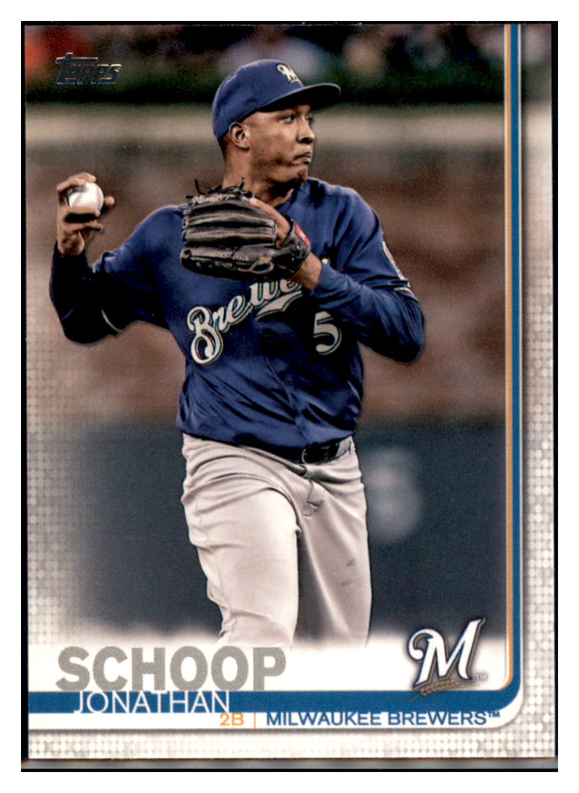 2019 Topps Jonathan
 Schoop Milwaukee Brewers Baseball Card NMBU1 simple Xclusive Collectibles
