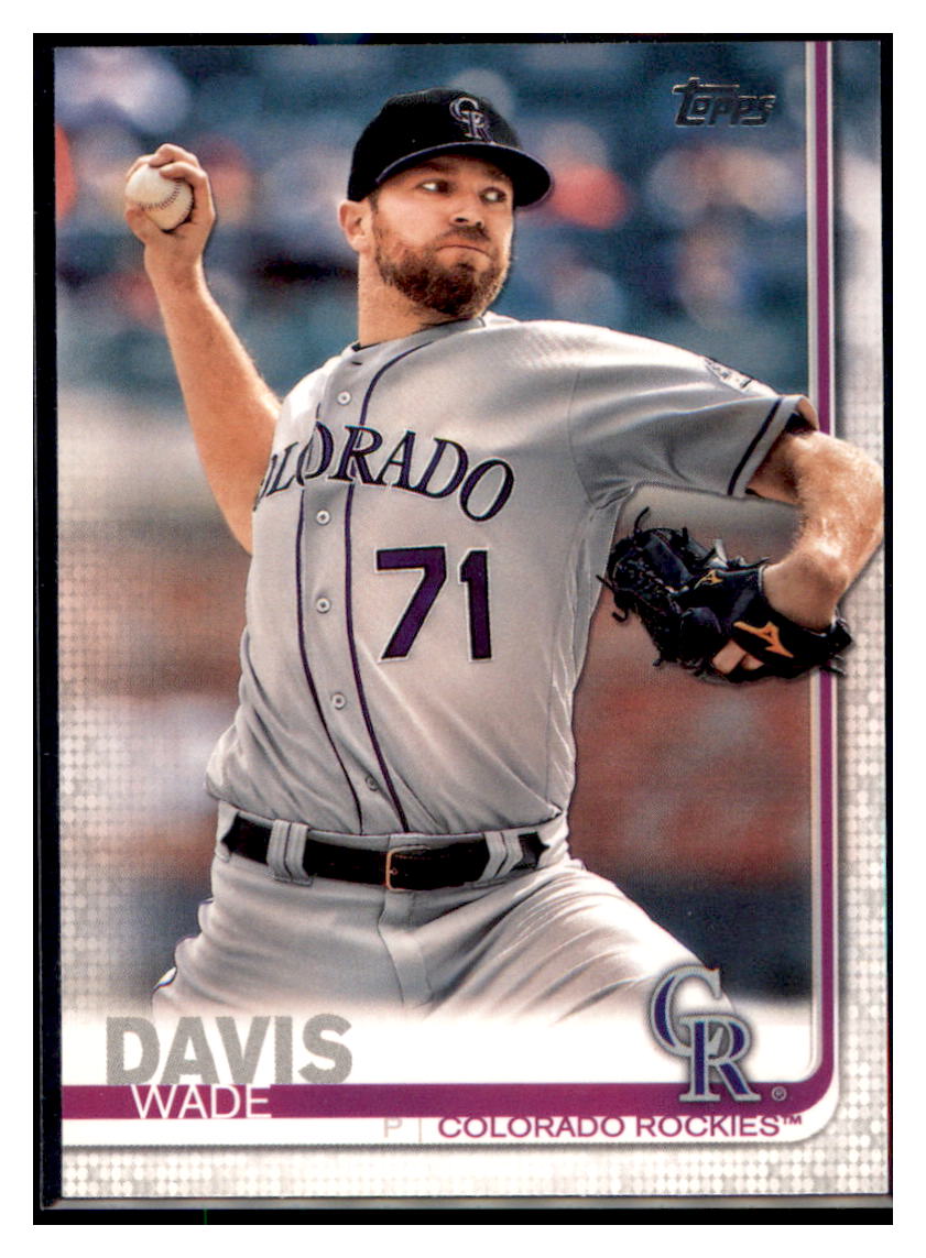 2019 Topps Colorado Rockies
 Wade Davis Colorado Rockies Baseball Card NMBU1_1a simple Xclusive Collectibles