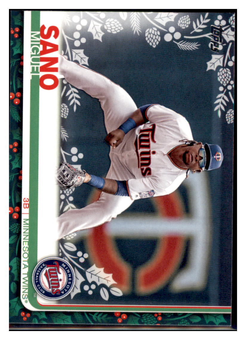 2019 Topps Holiday Miguel
 Sano Minnesota Twins Baseball Card NMBU1_1b simple Xclusive Collectibles