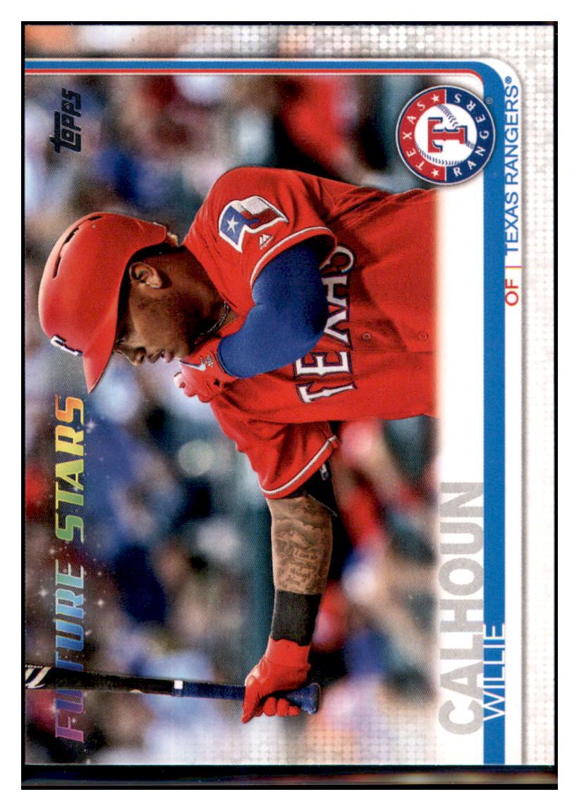 2019 Topps Willie
 Calhoun FS Texas Rangers Baseball Card NMBU1_1b simple Xclusive Collectibles
