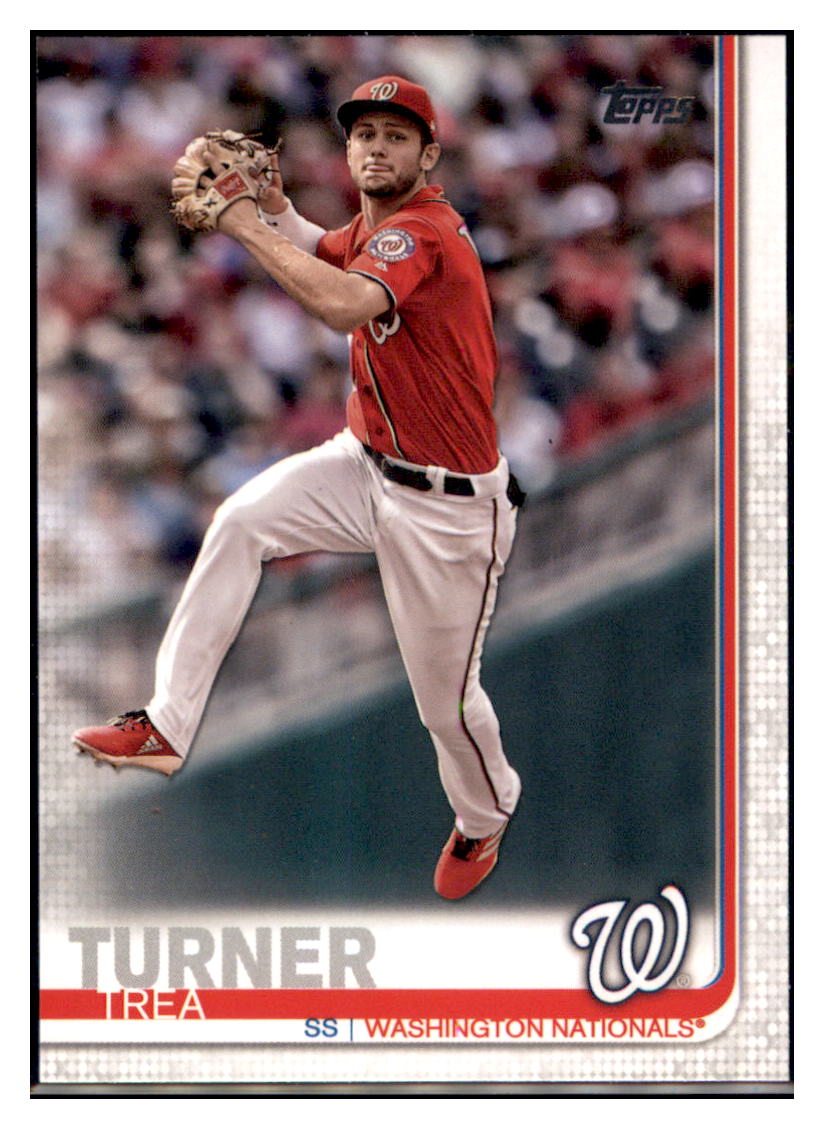 2019 Topps Chrome Trea Turner Refractor Washington Nationals Baseball Card  NMBU1