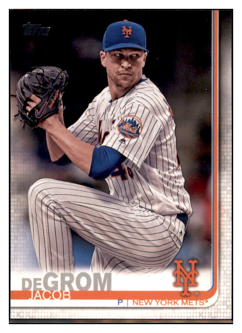 2019 Topps Jacob
 deGrom Refractor New York Mets Baseball Card NMBU1 simple Xclusive Collectibles