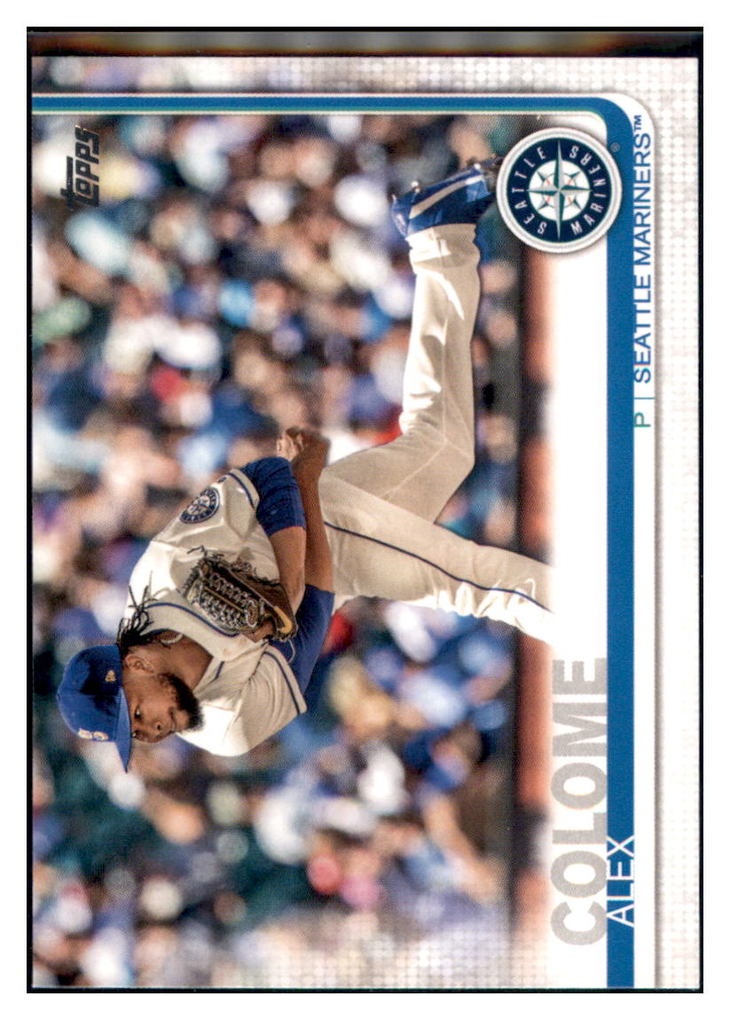 2019 Topps Alex Colome Seattle Mariners Baseball Card NMBU1_1b simple Xclusive Collectibles