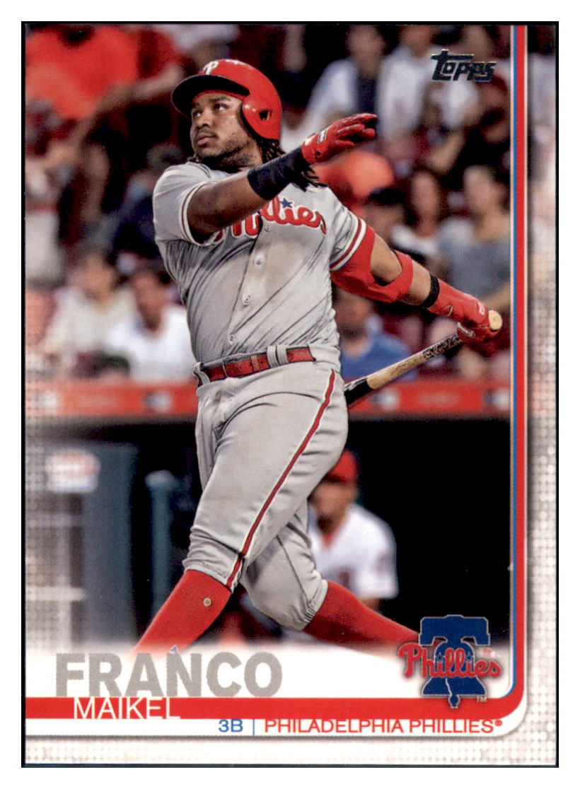 2019 Topps Maikel
 Franco Philadelphia Phillies Baseball Card NMBU1_1b simple Xclusive Collectibles