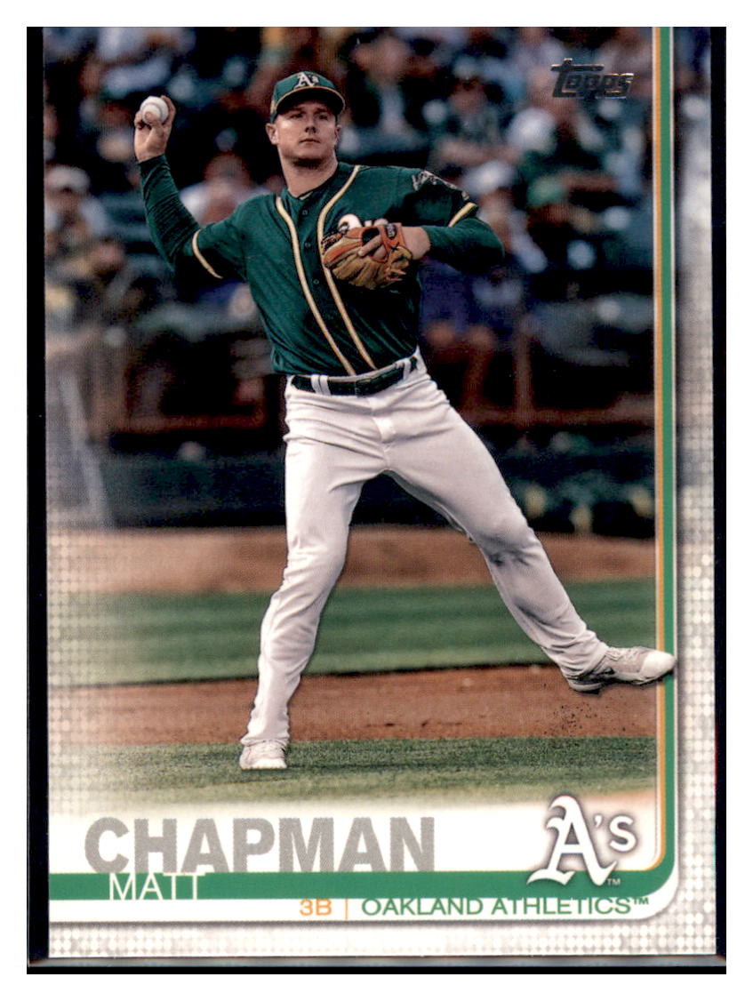 2019 Topps Matt Chapman Oakland Athletics Baseball Card NMBU1 simple Xclusive Collectibles