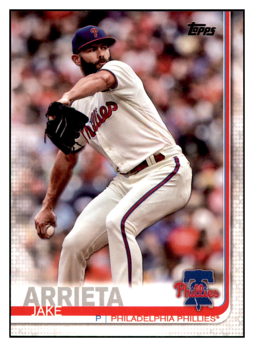 2019 Topps Jake Arrieta Philadelphia Phillies Baseball Card NMBU3_1a simple Xclusive Collectibles