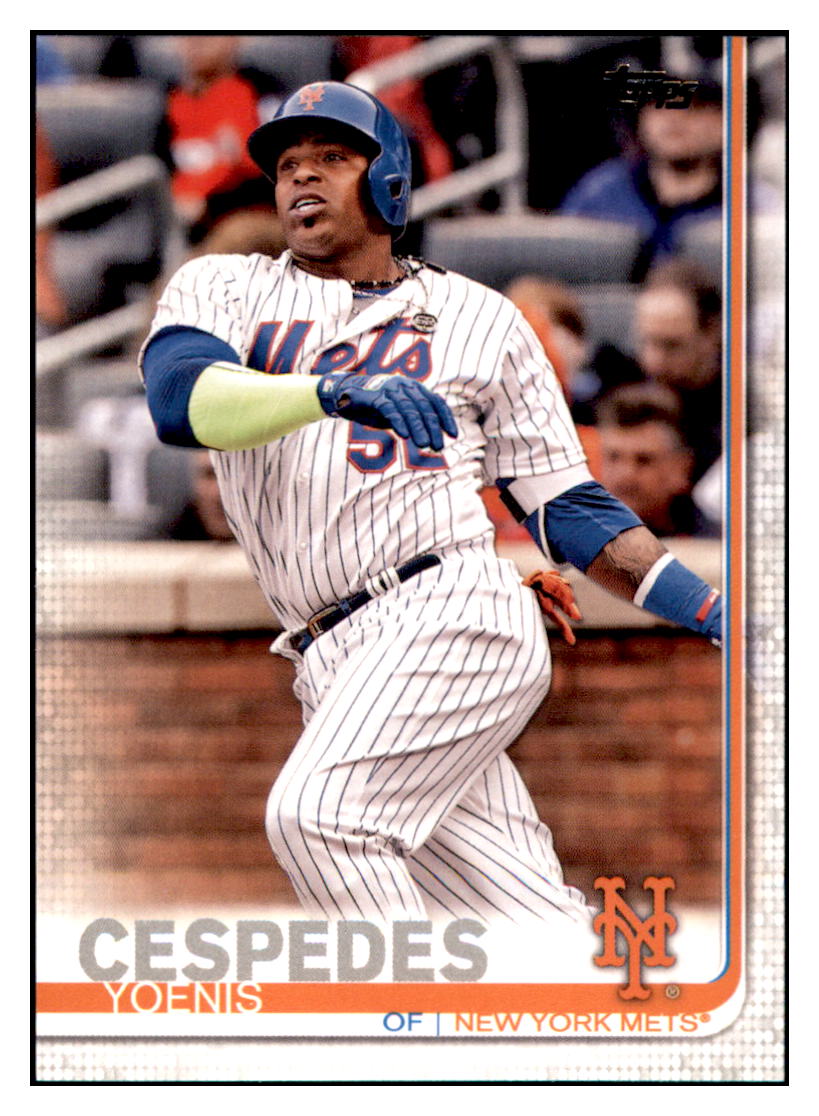 2019 Topps Yoenis
  Cespedes   New York Mets Baseball Card
  NMBU3 simple Xclusive Collectibles