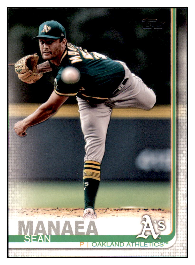 2019 Topps Sean Manaea Oakland Athletics Baseball Card NMBU3_1a simple Xclusive Collectibles