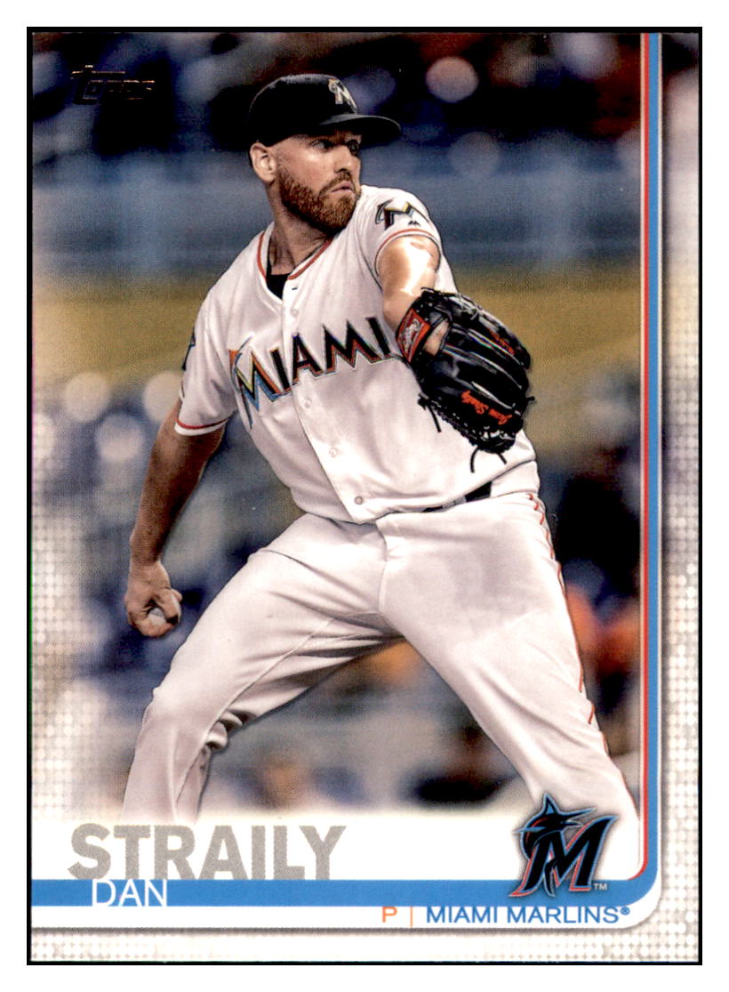 2019 Topps Dan Straily Miami Marlins Baseball Card NMBU3_1b simple Xclusive Collectibles
