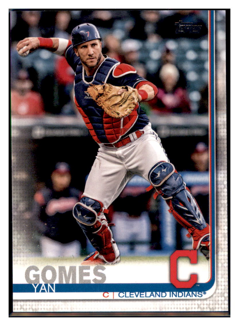 2019 Topps Yan Gomes Cleveland Indians Baseball Card NMBU3_1a simple Xclusive Collectibles