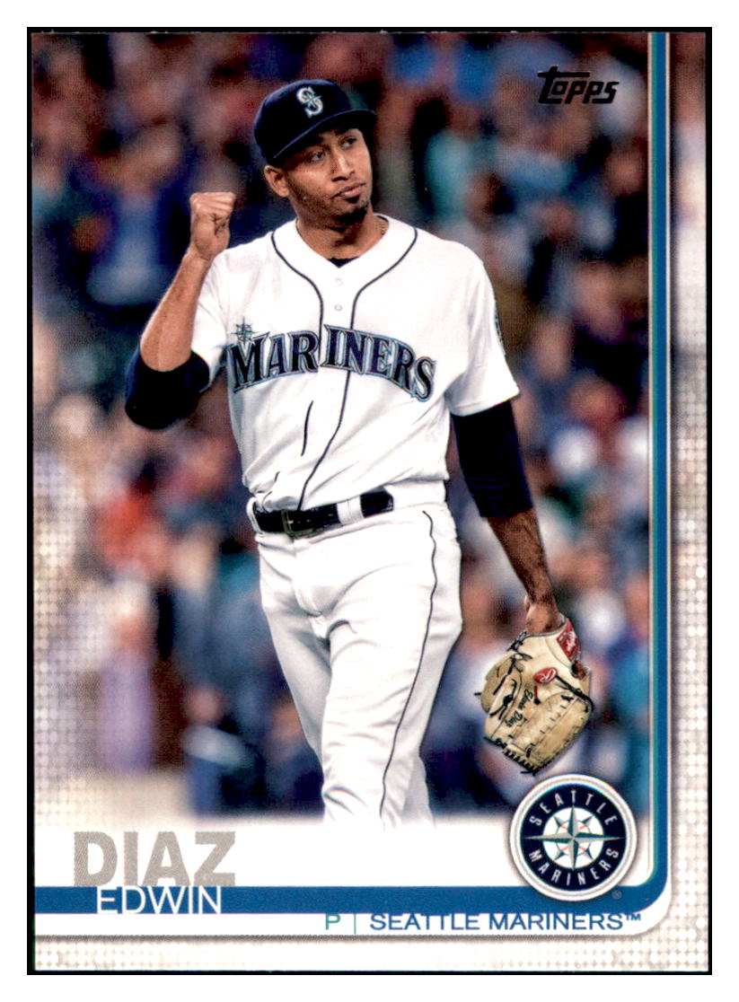 2019 Topps Edwin Diaz Seattle Mariners Baseball Card NMBU3_1a simple Xclusive Collectibles