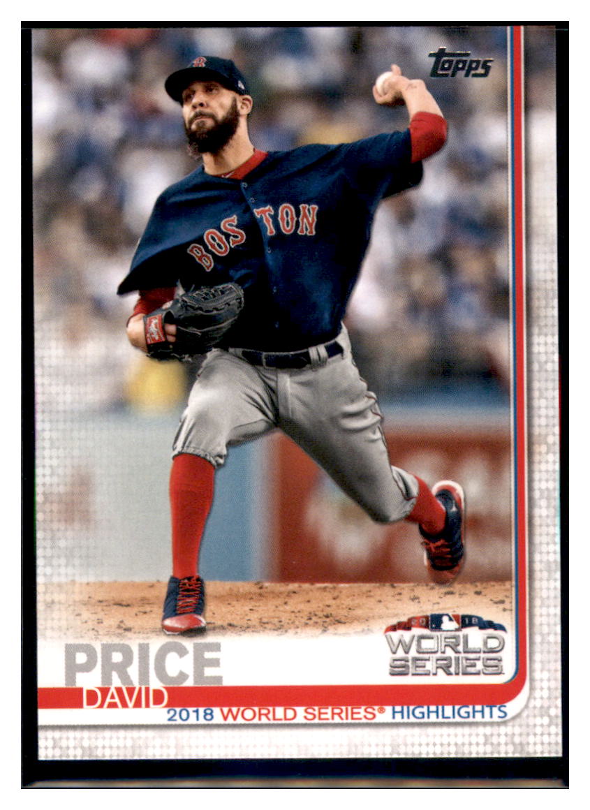 2019 Topps David Price WS Boston Red Sox Baseball Card NMBU3 simple Xclusive Collectibles