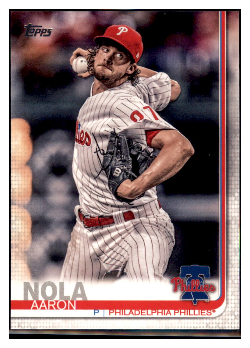 2019 Topps Aaron Nola Philadelphia Phillies Baseball Card NMBU3_1a simple Xclusive Collectibles