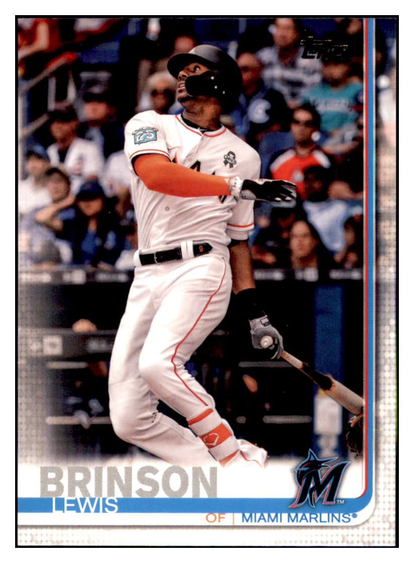 2019 Topps Lewis
  Brinson   Miami Marlins Baseball Card
  NMBU3_1a simple Xclusive Collectibles   