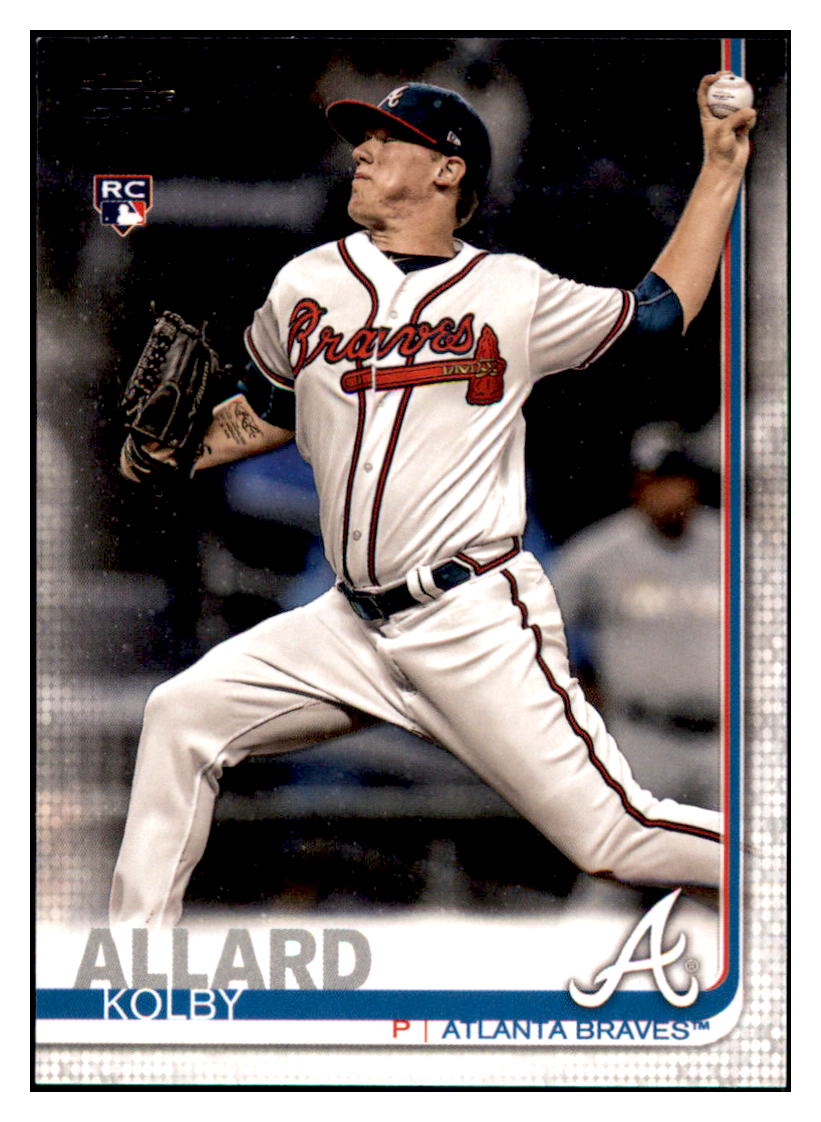 2019 Topps Kolby
  Allard RC Atlanta Braves Baseball
  Card NMBU4 simple Xclusive Collectibles