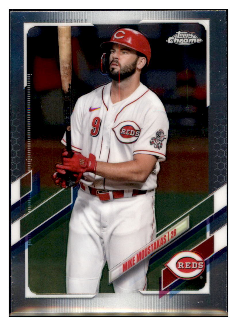 2021
Topps Chrome Mike Moustakas
Cincinnati Reds Baseball Card MLSB1 simple Xclusive Collectibles