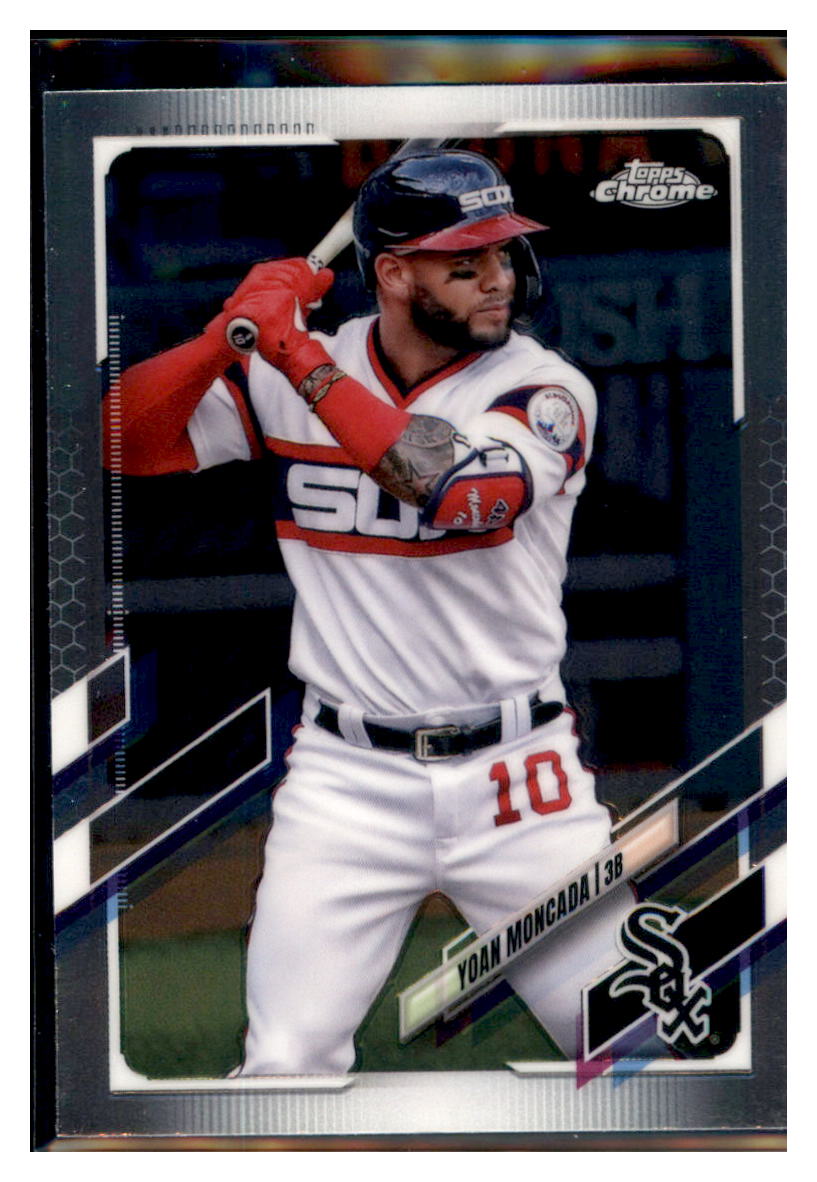 2021
  Topps Chrome Yoan Moncada   Chicago
  White Sox Baseball Card MLSB1 simple Xclusive Collectibles
