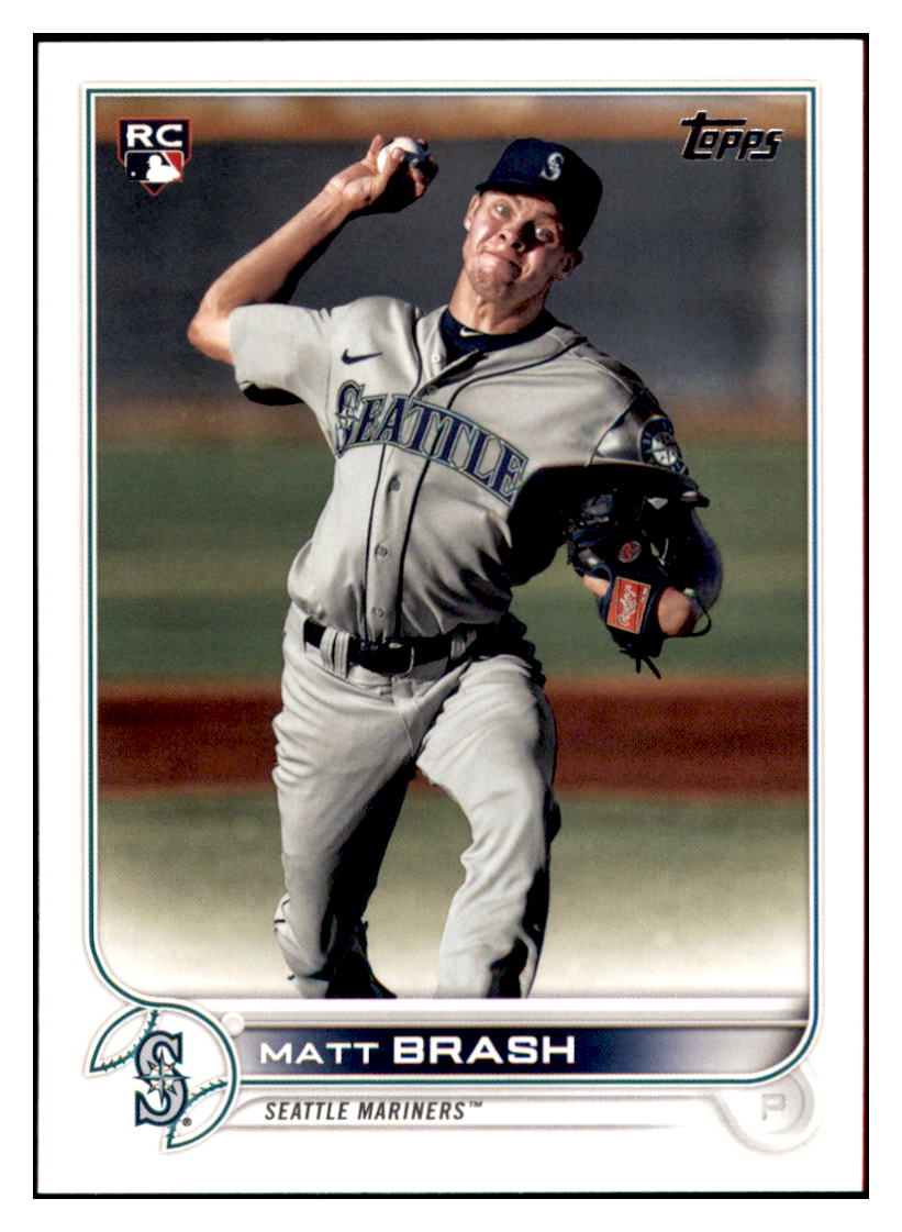 2022
  Topps Matt Brash  RC Seattle Mariners
  Baseball Card MLSB1 simple Xclusive Collectibles   