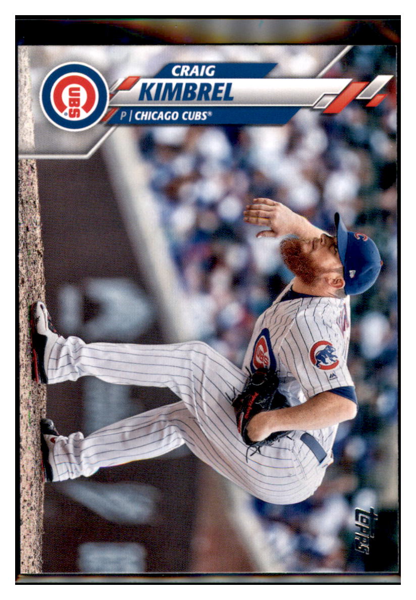 2020, Topps Chicago Cubs Craig Kimbrel , Chicago Cubs Baseball Card MLSB1