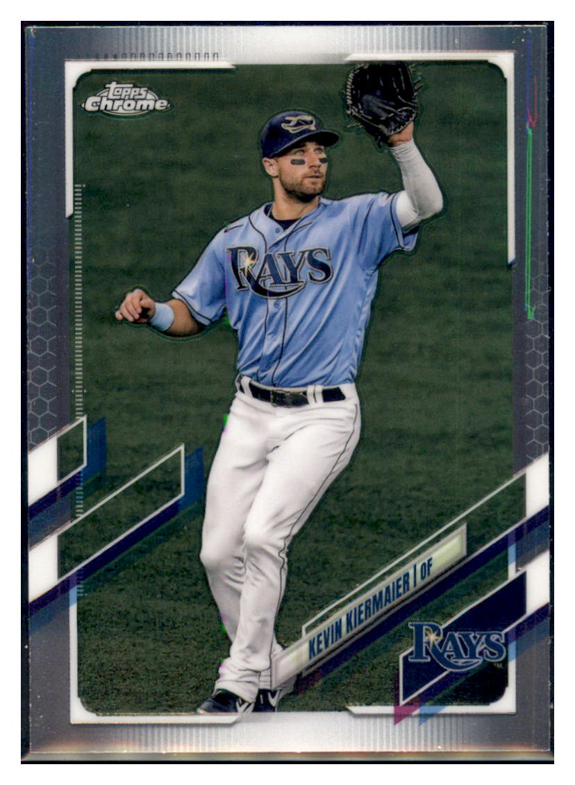 2021
  Topps Chrome Kevin Kiermaier   Tampa
  Bay Rays Baseball Card MLSB1 simple Xclusive Collectibles