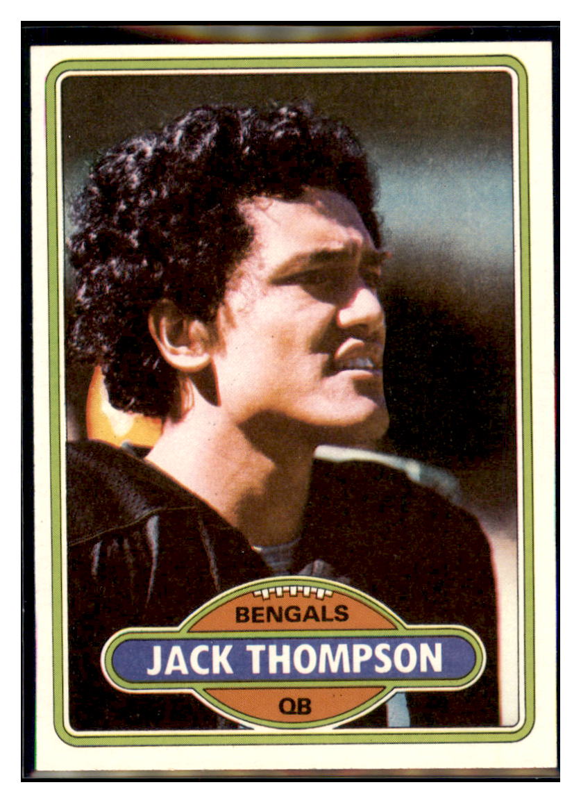 1980 Topps Jack Thompson RC Cincinnati Bengals Football Card VFBMA simple Xclusive Collectibles