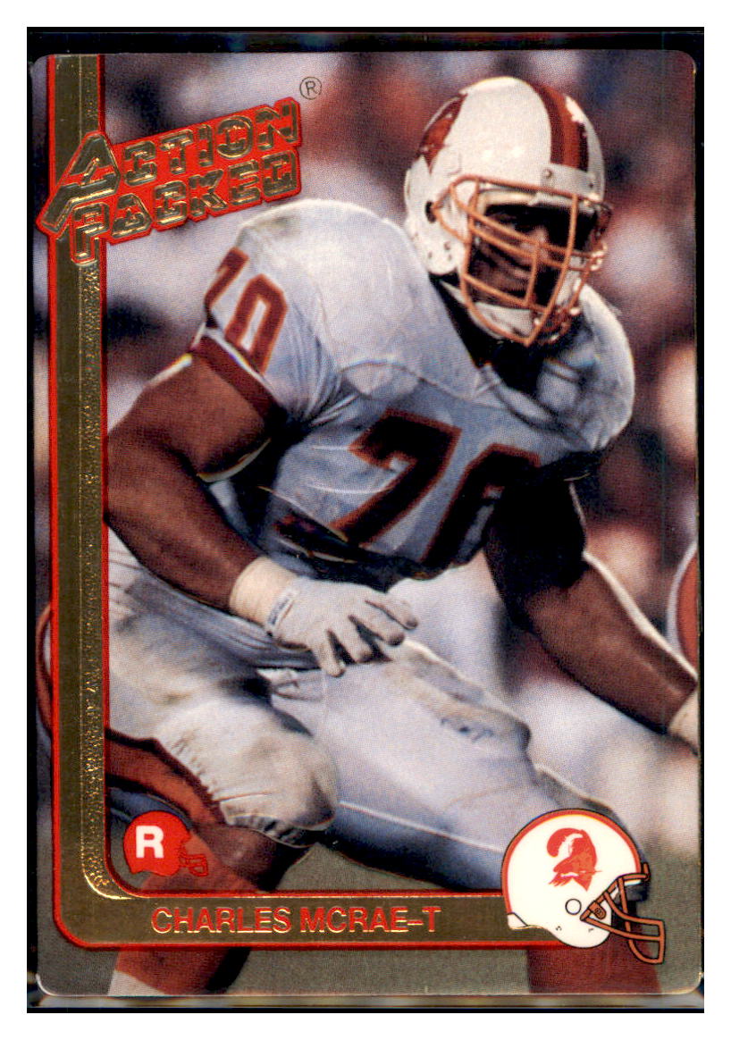 1991 Action Packed Rookie Update Charles McRae  
  RC Tampa Bay Buccaneers Football Card VFBMA simple Xclusive Collectibles