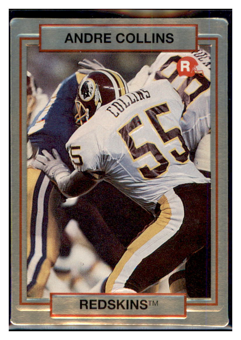 1990  Action Packed Rookie Update Andre Collins RC Washington Commanders Football Card VFBMA simple Xclusive Collectibles   