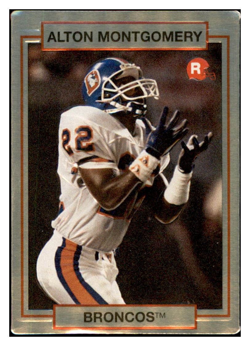1990
Action Packed Rookie Update Alton Montgomery
RC Denver Broncos Football Card VFBMA_1c simple Xclusive Collectibles
