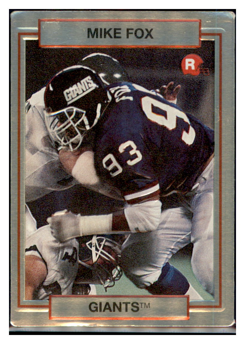 1990
Action Packed Rookie Update Mike Fox
RC New York Giants Football Card VFBMA simple Xclusive Collectibles
